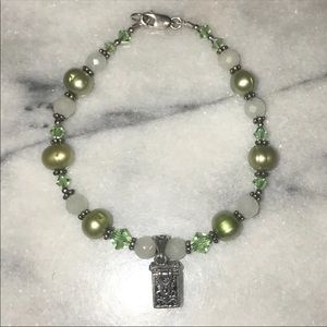Pearl Prayer Box Bracelet 925